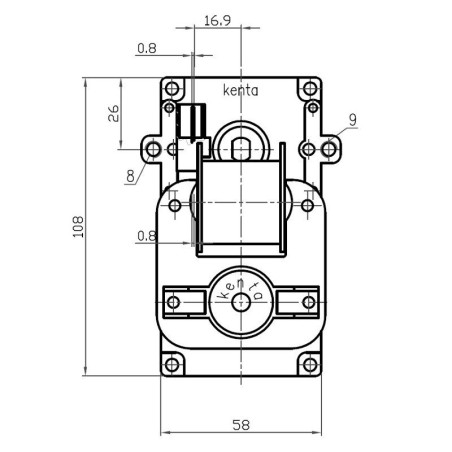 MOTORIDUTTORE KENTA K9115054 2rpm AL.CAV