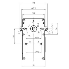 KENTA K9115054 2 U/min AL.CAV Getriebemotor | Newgardenstore.eu