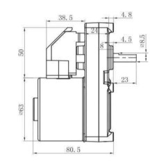 MOTORREDUCTOR SÍNCRONO KENTA K9189100 2 rpm | Newgardenstore.eu