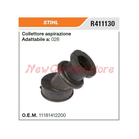 Colector de admisión Motosierra STIHL 028 R411130 11181412200 | Newgardenstore.eu