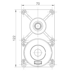 IPC GEAR MOTOR 24V 1.75rpm SHAFT 9.5