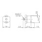 NC 70C Bimetall-Thermostat-Schraubkopf