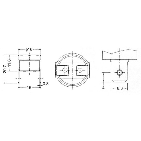 Thermostat bimétallique NC 65°C