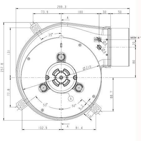 EXTRACTOR NATALINI 70W PL30 BRIDA 100mm