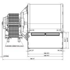 VENTILATORE CENTRIFUGO EBM RLD76 58W
