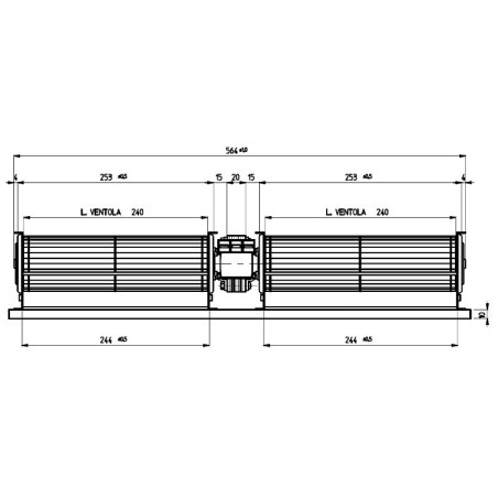 Ventilateur tangentiel TGD60/1 2x240/20 1198