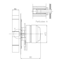 FANDIS VFC2C23 LÜFTERABZUG H-31mm