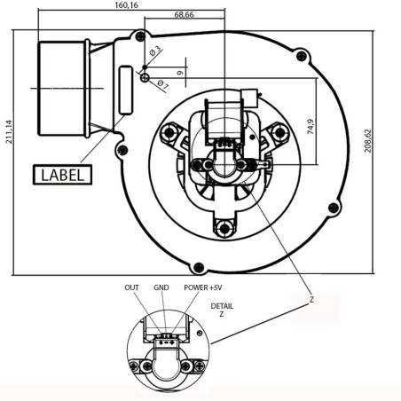 EXTRACTOR VFC1-120/S CON CODIFICADOR 260662