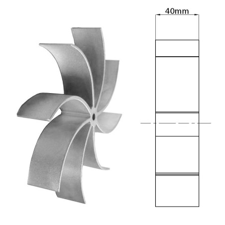 GIRANTE PRINCIPALE FANDIS H-40mm | Newgardenstore.eu