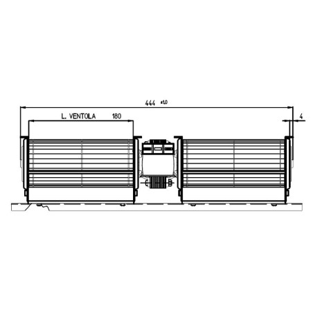 Ventilateur tangentiel TGD60/1 2x180/20 1195