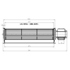 Ventilateur tangentiel TGA60/1 270/30 113514 | Newgardenstore.eu