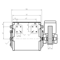 TANGENTIAL FAN TGA60/1 90/15 112217 | Newgardenstore.eu