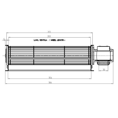 Ventilateur tangentiel TGA60/1 300/30 113842