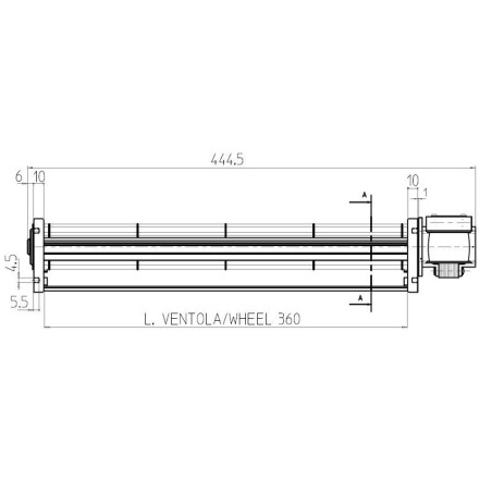 Ventilateur tangentiel TGA45/1 360/20 101806