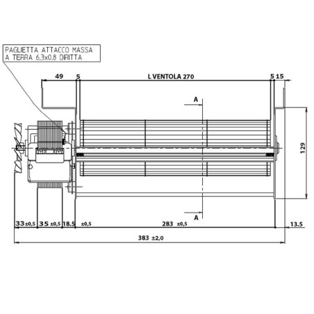 TANGENTIAL FAN TGO80/1 270/35 153455