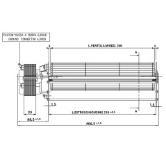 Ventilateur tangentiel TGO80/1 300/35 149504