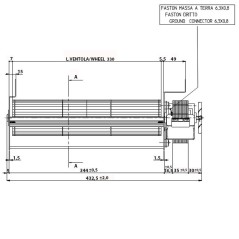 Ventilateur tangentiel TGA80/1 330/35 148402 | Newgardenstore.eu