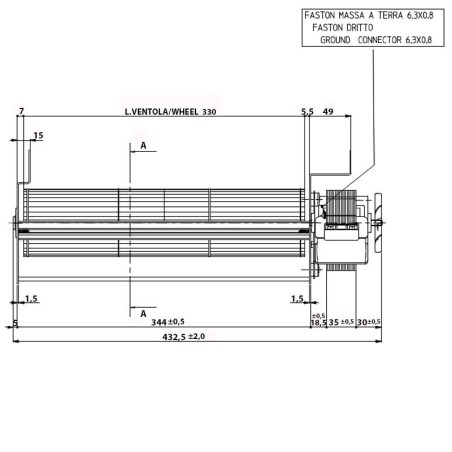 Ventilateur tangentiel TGA80/1 330/35 148402