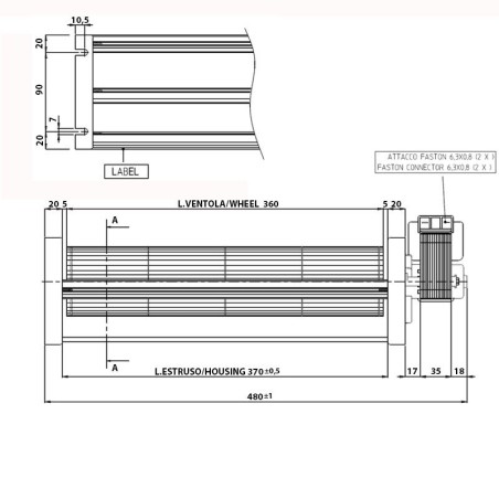 VENTIL.TANGENZIALE TGA80/1 360/35 153503