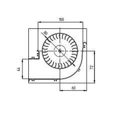 TANGENTIAL FAN TGA80/1 360/35 153503 | Newgardenstore.eu