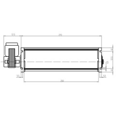 Tangentiallüfter TGO45/1 250/20 103401 | Newgardenstore.eu