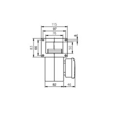 Ventilateur centrifuge EBM G2E108AA0156 220 V