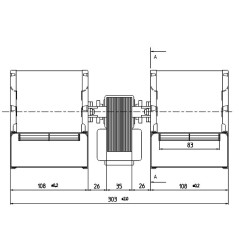 Ventilateur centrifuge CFD-DA80X83-35 207700 FE