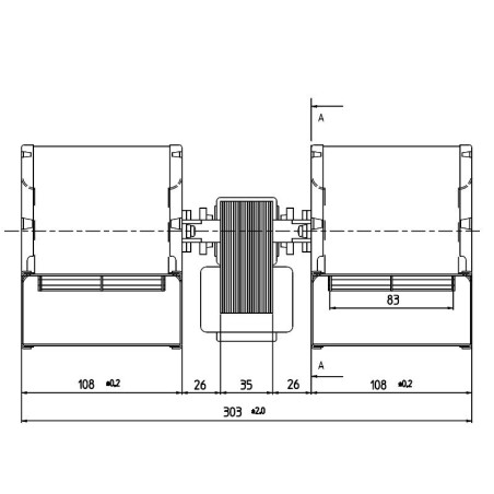 VENTILADOR CENTRÍFUGO CFD-DA80X83-35 207700 FE