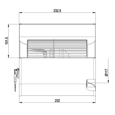 VENTILADOR CENTRÍFUGO EBM D4E146AU4668