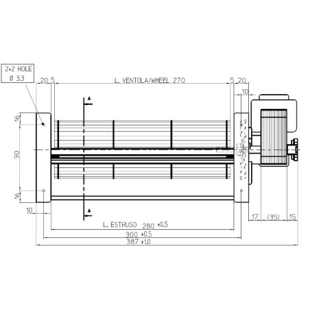 VENTIL.TANGENZIALE TGA80/1 270/35 158205