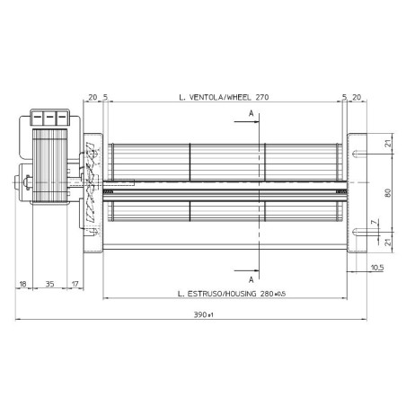TANGENTIAL FAN TGO80/1 270/35 153459