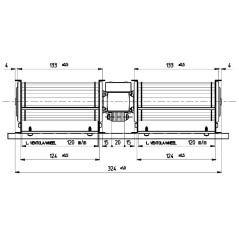 Ventilateur tangentiel TGD60/1 2x120/20 1193 | Newgardenstore.eu