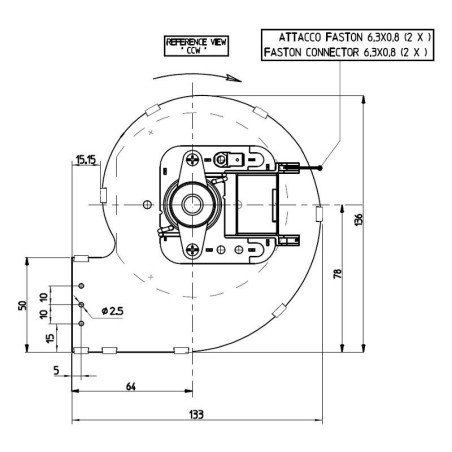 RADIALVENTILATOR CFA80X42-20 204668 FERGA