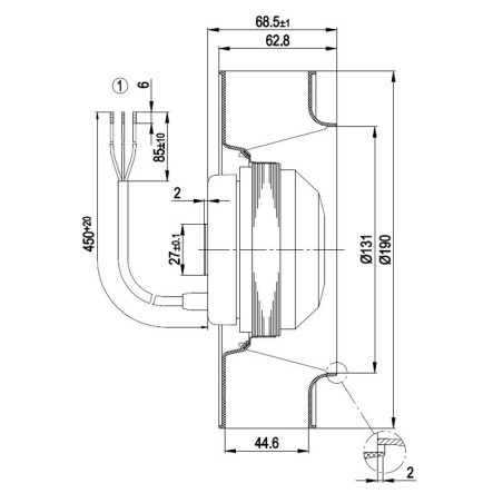 Zentrifugallüfter EBM R4S190-AC04-05