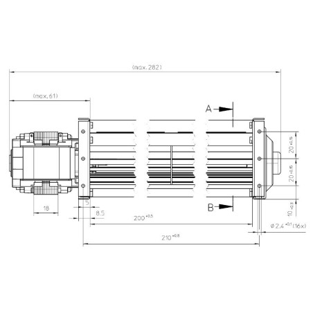 EBM TANGENTIEL QL4/0020A32-2118LH-460