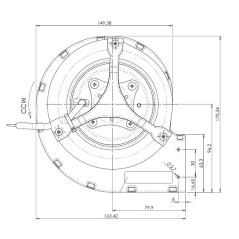 TRIAL CAD12R CENTRIFUGAL FAN 90W