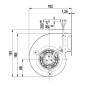 Ventilateur centrifuge EBM D2E097-BI56-48 Ventilateur centrifuge EBM D2E097-BI56-48