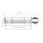 EBM QLN65/3600A2-3038LH TANGENTIEL