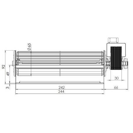 Ventilateur tangentiel 240/30 THS24B5-011