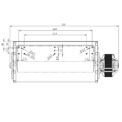TANGENTIAL FAN 270/20 THS27B5-007 | Newgardenstore.eu