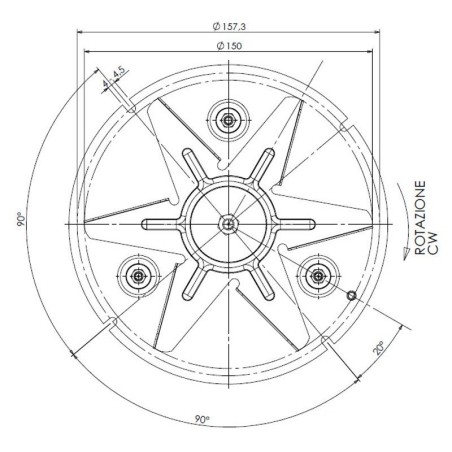 EXTRACTOR DE PRUEBA CAF15Y-120S Ventilación 150mm