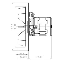NATALINI 70W PL30 EXTRACTOR BLADE 180x35 | Newgardenstore.eu
