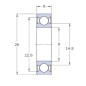 Rodamiento de bolas SKF 629ZZ 9x26x8mm