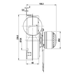 Extractor de jugos EBM G2E180CG8211 de 65 W y 2600 rpm | Newgardenstore.eu