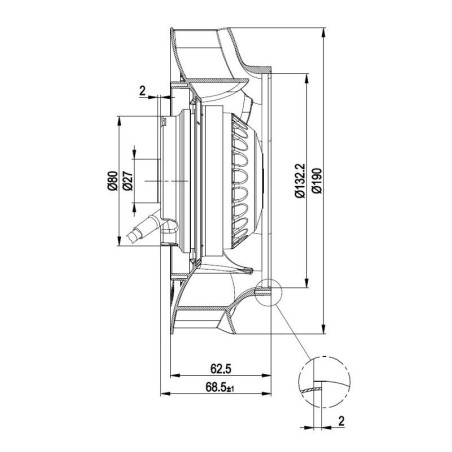 EBM R2E190-RA26-1 Zentrifugallüfter