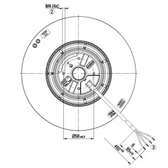 VENTILADOR CENTRÍFUGO EBM R2E220RA3830 | Newgardenstore.eu