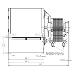 VENTIL.CENTRIFUGO EBM RLD76 8600ZA6