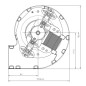 VENTILADOR CENTRÍFUGO EBM RLD76 8600ZA6