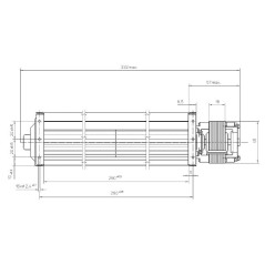 EBM QL4/2500A9-2118L 40x250 TANGENTIEL