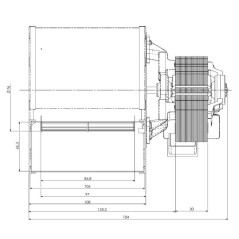 CENTRIFUGAL FAN TRIAL CFA715-D6 CAD07B-0 | Newgardenstore.eu